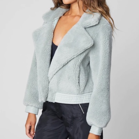 Blank NYC Faux Sherpa Teddy Coat in Good Start - Picture 6 of 7